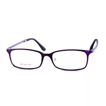 Gluck! 書院氣質 扁方框平光眼鏡2050-3紫