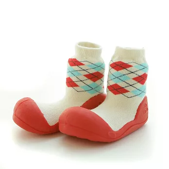 《Attipas》 快樂學步鞋 -菱格紋系列L菱格紋紅