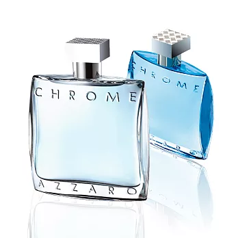 Azzaro Chrome 海洋鉻元素男性淡香水100ml+同款50ml