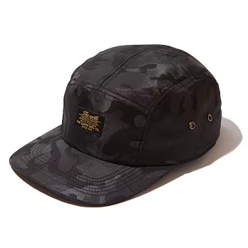 韓國包袋品牌 the-Earth - J.Q CAMO CAMP CAP (Black) 防潑水五分割帽 (黑迷彩)