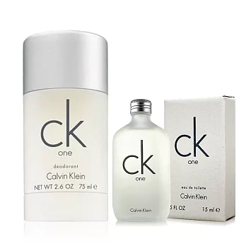 Calvin Klein卡文克萊 CK BE體香膏75g+CK one小香15ml