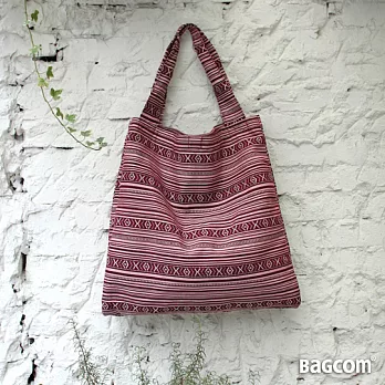 Bagcom Masaki B-Tote 雙層購物包-圖騰紅