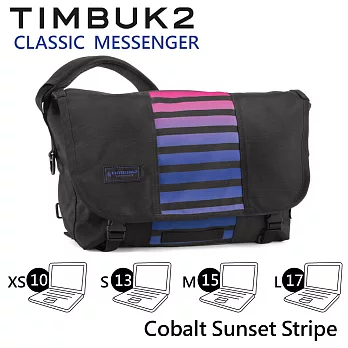 【美國Timbuk2】經典郵差包(Cobalt Sunset Stripe-S)