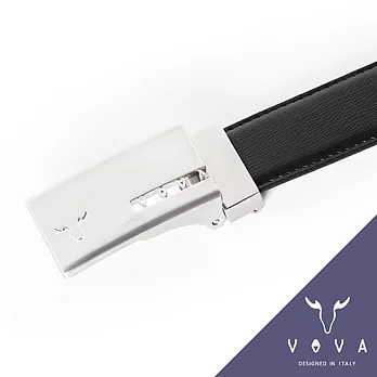 【UH】VOVA - 鏤空造型雙面皮帶(兩色可選) - 時尚亮銀