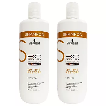 Schwarzkopf 施華蔻新青春凝時Q10洗髮乳 1000ml*2