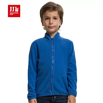 【JJLKIDS】 經典素色加厚保暖拉鍊外套(彩藍)120彩藍