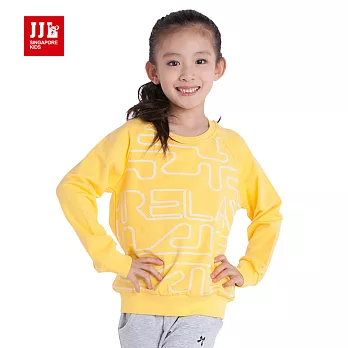 【JJLKIDS】經典童趣花紋造型上衣T恤(亮黃)120亮黃