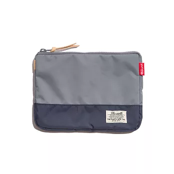 韓國包袋品牌 THE EARTH - CB N POUCH (Grey/Navy) CITY BOY系列 收納包/化妝包 (灰/藍)