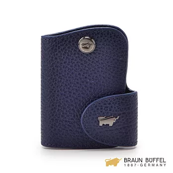 【BRAUN BUFFEL】.德國小金牛 - 路易系列壓紋單鎖包 - 藍色