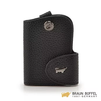 【BRAUN BUFFEL】.德國小金牛 - 路易系列壓紋單鎖包 -黑色