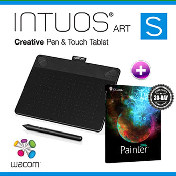 Wacom INTUOS Art Pen & Touch (S) CTH-490 K0-CX 藝術(黑)+ Painter2016(專案版)