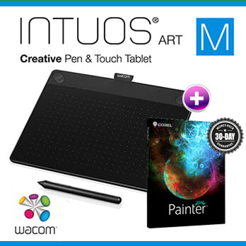 Wacom INTUOS Art Pen & Touch (M) CTH-690 K0-CX 藝術(黑)+ Painter2016(專案版)