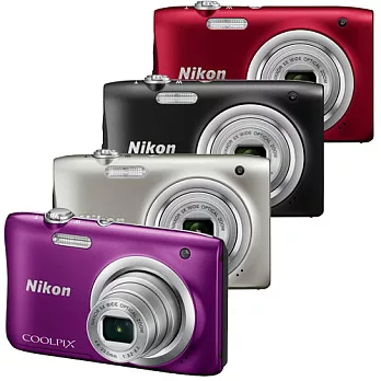 Nikon COOLPIX A100(公司貨)-送32G卡+原廠電池+專用座充+原廠相機袋+小腳架+讀卡機+清潔組+保護貼+自拍桿-銀色