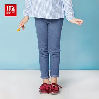 【JJLKIDS】高䠷女孩顯瘦內搭褲(牛仔藍)105牛仔藍