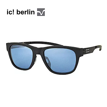 【ic!berlin 太陽眼鏡】限量!年度新款-德國柏林薄鋼設計/水銀霧面藍(186-VIONVI-BLACK)