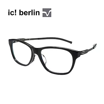 【ic!berlin 光學眼鏡】正品德國柏林薄鋼設計-質感黑框(PHILIPP L.-OBSI/BLACK)