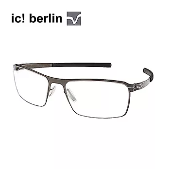 【ic!berlin 光學眼鏡】正品德國柏林薄鋼設計-暖灰/細腳(JAUN-GUN-METAL)