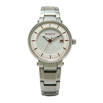 MANGO 星空下的約定時尚優質女性腕錶-白面-MA6662L-81