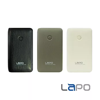 【LAPO】7200mAh 輕巧 木紋質感行動電源(E-09)黑