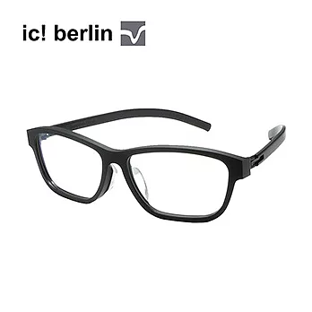 【ic!berlin 光學眼鏡】德國薄鋼-黑#小款(120-WEIBE-BLACK)