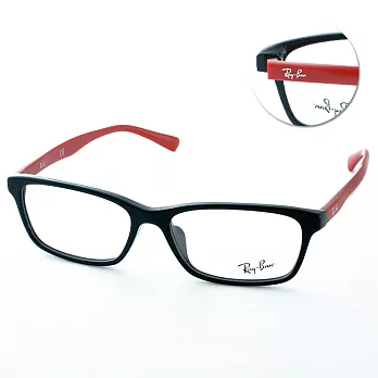 【Ray Ban】光學眼鏡 潮流玩色系列(黑紅 #5318D-2475)