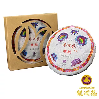 【龍潤】族韻普洱熟茶餅(100克/片)-雙文堂