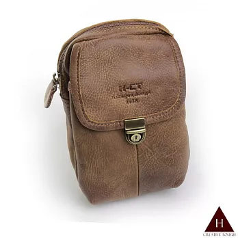 【H-CT】輕巧隨身款可掛式真皮小腰包(A305-1-Z)