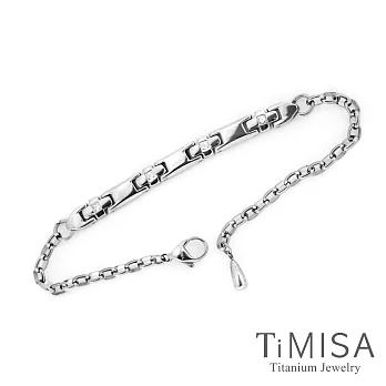 【TiMISA】愛戀十字星-晶鑽版純鈦手鍊