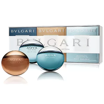 【BVLGARI 寶格麗】 AQVA隨身香氛禮盒(15mlx3)