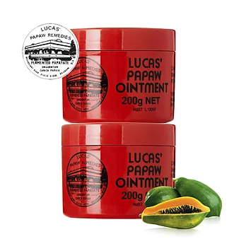 澳洲木瓜霜 Lucas Papaw Ointment 原裝進口正貨 (200g/瓶，共2入)