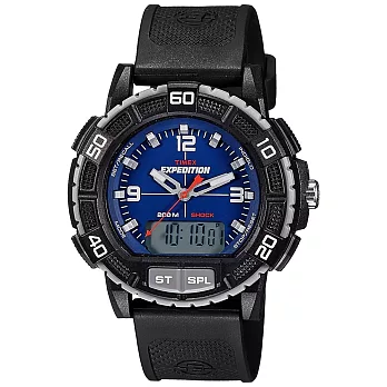 【TIMEX】天美時EXPEDITION遠征戶外系列腕錶 (藍面 / 黑帶 TXT49968)