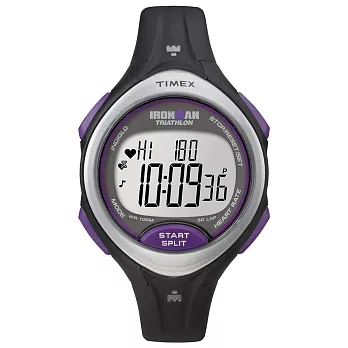 【TIMEX】天美時IRONMAN 專業級鐵人三項心率監測鐵人系列腕錶 (紫 TXT5K723)