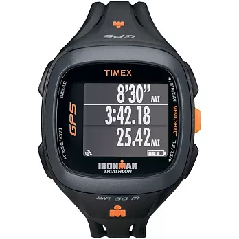 【TIMEX】天美時IRONMAN 專業級鐵人三項GPS數位多功能鐵人系列腕錶 (黑 TXT5K742)