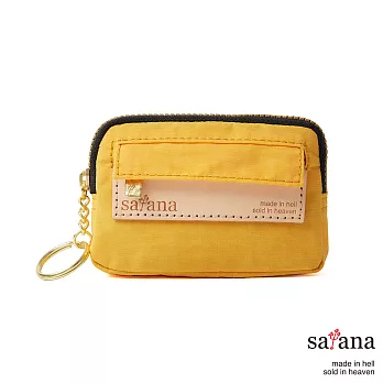 satana - Soldier 輕巧拉鍊鑰匙包/零錢包 - 琥珀黃