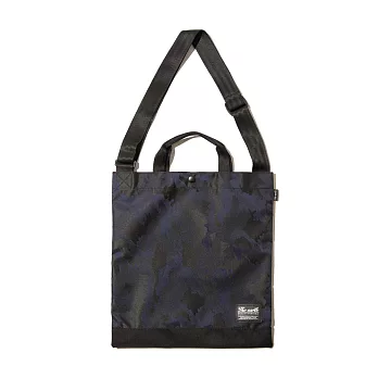 韓國包袋品牌 THE EARTH - J.Q TOTE&CROSS BAG (Navy) SHADOW系列 托特/斜背兩用袋 (藍迷彩)
