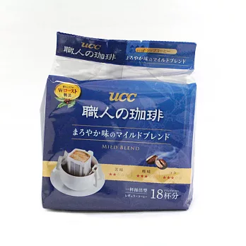 【U】UCC - 職人濾式柔和香醇咖啡(18入/包)