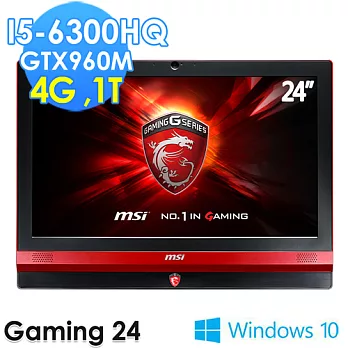 【msi微星】Gaming24 6QE-015TW 24吋 i5-6300HQ GTX960M(電競AIO)