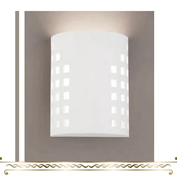 白色素面半圓筒造型壁燈 單顆 FT-32727