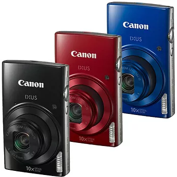Canon IXUS 180 HS 10倍光學變焦機(公司貨)-加送32G記憶卡+原廠電池+自拍桿+清潔組+保護貼+讀卡機+小腳架-黑色