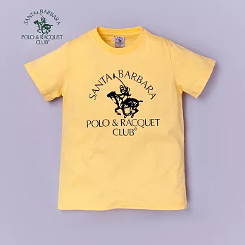 【S.B. POLO】經典POLO圖騰印花T恤(黃)130黃