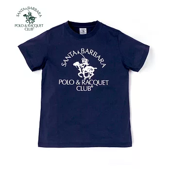 【S.B. POLO】經典POLO圖騰印花T恤(丈青)160丈青