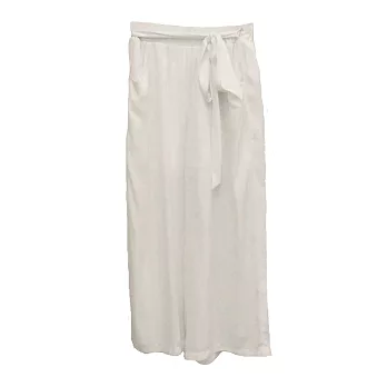 【U】LIP SERVICE - 綁帶蝴蝶結造型寬褲FREE - 白色