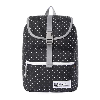 韓國包袋品牌 THE EARTH - DOT 1 POCKET BACKPACK (Black) CORDURA系列 圓點防水後背包 (黑)