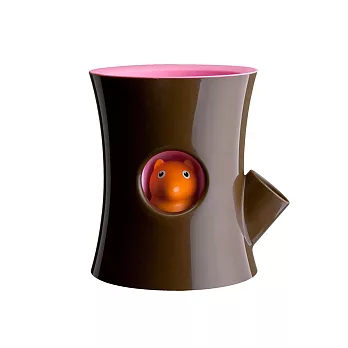 QUALY 松鼠花器(咖啡筒粉紅盆)