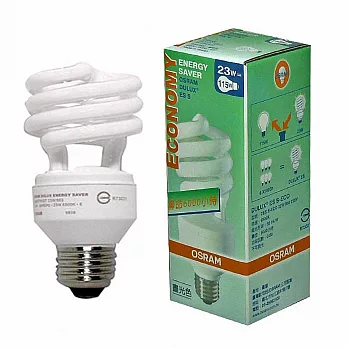 OSRAM 歐司朗 23W 220V螺旋省電燈泡T3 E27(2入)