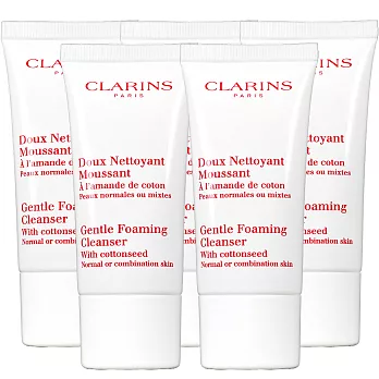 CLARINS 克蘭詩 棉花籽潔顏泡泡(30ml)*5