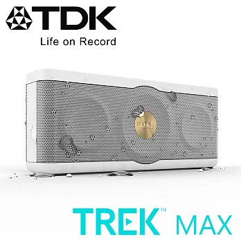 TDK TREK MAX A34 NFC 防水防塵Hi-Fi高傳真藍牙音響白色