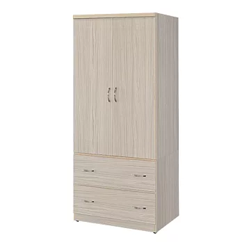 《Homelike》米蘭2.5x6尺衣櫃(三色可選)雪松