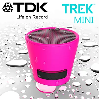 TDK TREK Mini A08 防潑水迷你藍芽喇叭魔粉紅