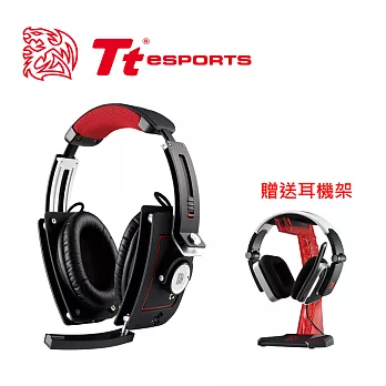 Tt eSPORTS Level 10 M 電競耳機 (黑)HT-LTM010ECBL送耳機架